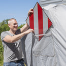 Set Fahrradschutzhülle XL für 2 Fahrräder mit Sichttasche und Warnschild Spanien