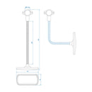 Fahrrad Rückspiegel mit 22 cm Flexarm - Universal Fahrrad Spiegel - Outdoor – APT