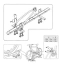 4x Fahrradträger Dachträger mit Rahmenbefestigung abschließbar inkl Befestigung