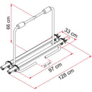 Deichsel Fahrradträger Caravan ECO | 2 Fahrräder |  50 Kg belastbar