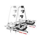 LAS Wohnwagendeichsel Fahrradträger für 2 Fahrräder / E-Bike - 60 Kg ausziehbar