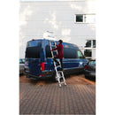 Faltbare Leiter Teleskopleiter Escali max. 3,2 m, Aluminium, belastbar bis 100kg