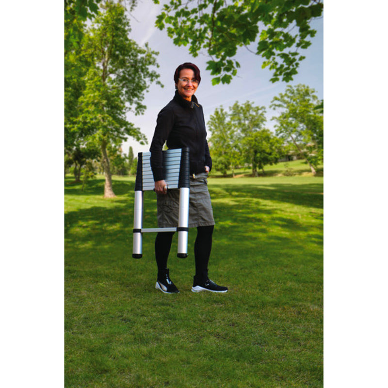 Faltbare Leiter Teleskopleiter Escali max. 3,2 m, Aluminium, belastbar bis 100kg