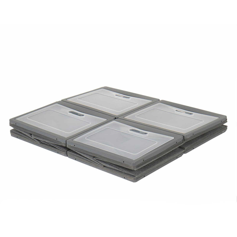 Camping Faltschrank Box 4 Campingschrank mit 4 Fächern grau 60x40x50cm Faltbox