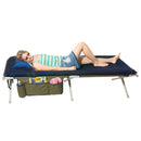 Luxus Alu Feldbett "Euphrat" mit & Utensilo, 200x75x43 max 120 Kg