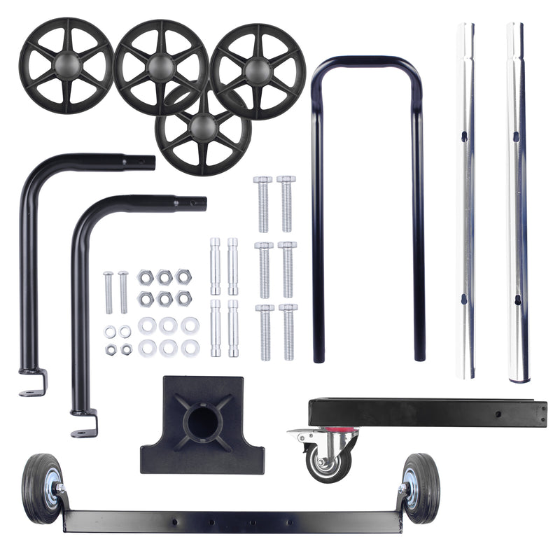 Felgenbaum Alu fahrbar schwarz 225er Reifen 4 Reifen max 100 Kg mit Bremse