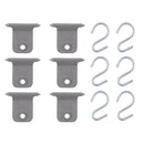 Markisen S-Haken 6er Set für Fiamma & Omnistor 7 mm Kederschiene Hangers Kit