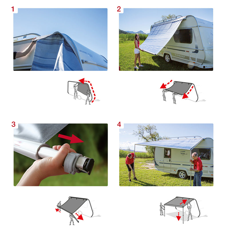 fiamma sackmarkise & seitenteile anbringen Fiamma Markise Caravanstore Sackmarkise X