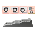 Fiamma Level Up Ausgleichskeil | 2er Set + Tragetasche | 4–10cm | grau | Level