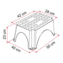Trittstufe Fiamma " Step" Grau 23 cm Hoch bis max 150kg