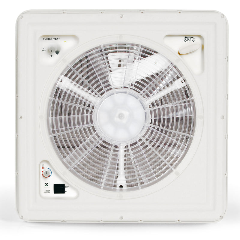 Fiamma Kurbeldachhaube Polar Control Turbo Vent Crystal mit Thermostat