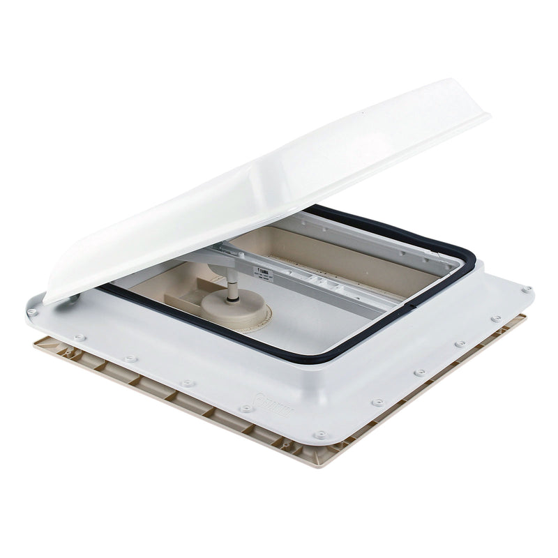 2x Dachfenster Fiamma Vent 40x40 cm Weiß + Dichmittel + Schrauben