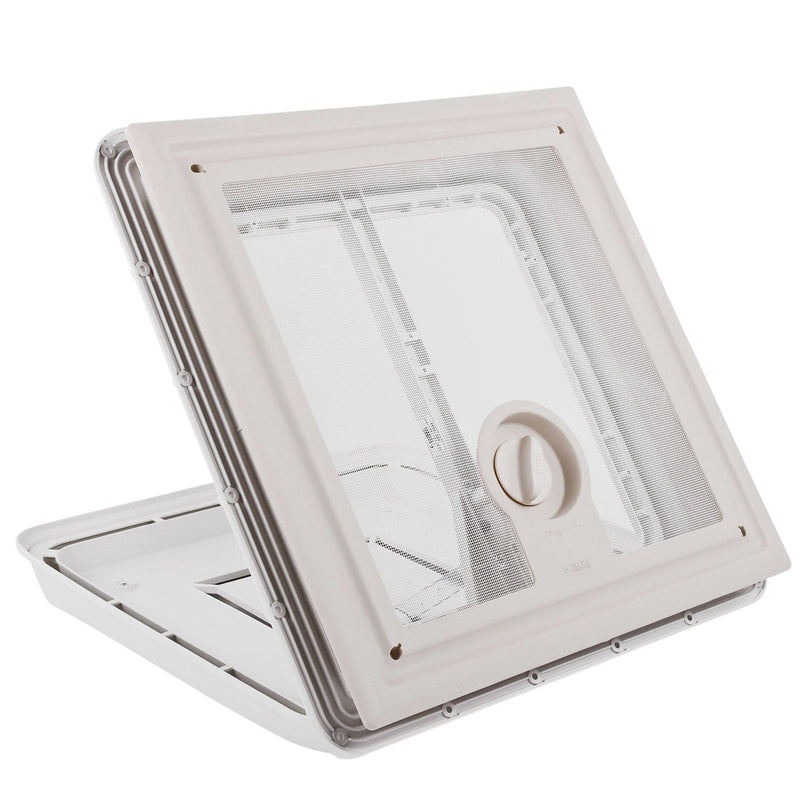 2x Dachfenster Fiamma Vent 40x40 cm Weiß + Dichmittel + Schrauben