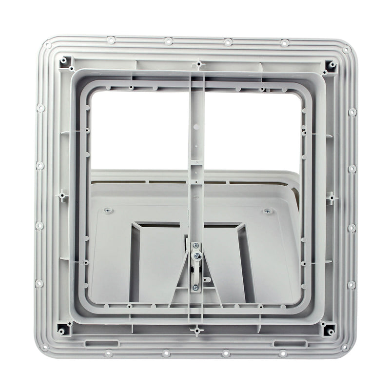 2x Dachfenster Fiamma Vent 40x40 cm Weiß + Dichmittel + Schrauben