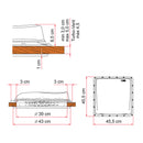 Dachfenster Fiamma Vent 40x40 cm Weiß + Dichtmittel + Schrauben – Fiamma