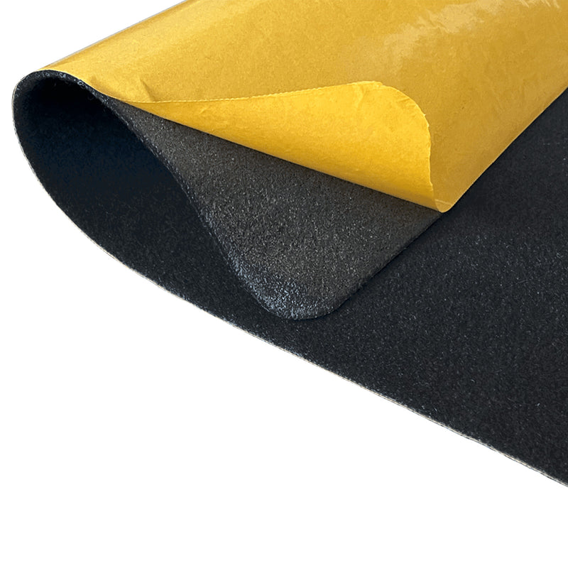 Innenverkleidung Verkleidung Filz Vlies Schwarz Selbstklebend 2x2m, 4 Quadratmeter, DIY, Campervan