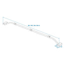 2x Anhänger Flachplanenbügel verstellbar 140-208cm Planenstütze Planenbügel – ProPlus