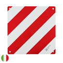 Flexible Warntafel zum wenden für Italien und Spanien 50 x 50 cm Ösen Kunststoff