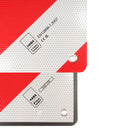 Flexible Warntafel zum wenden für Italien und Spanien 50 x 50 cm Ösen Kunststoff