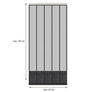 Insektenschutz Tür mit Kederleiste 185x65cm Breite und Länge einstellbar