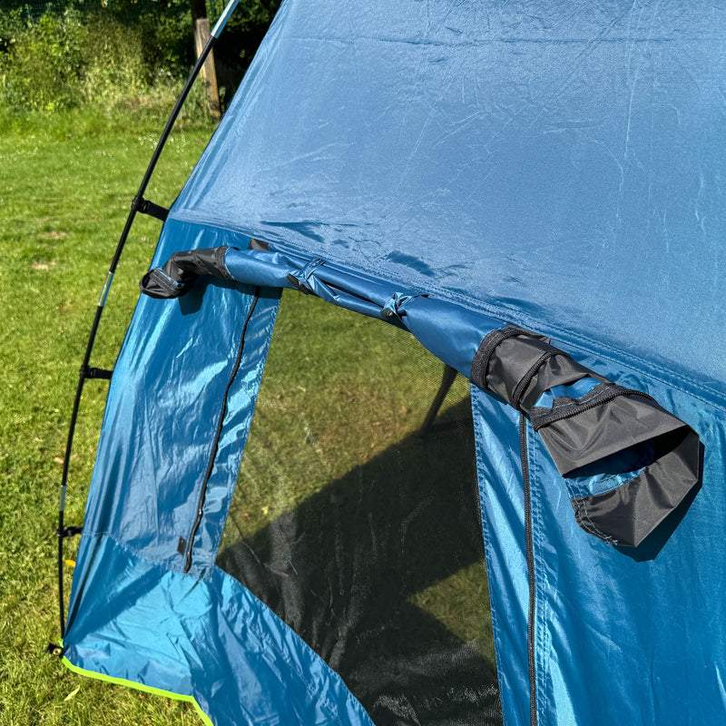 freizeitschmiede® Advan Teardrop Markise – Tragbares Sonnensegel für SUV, Van & Camping