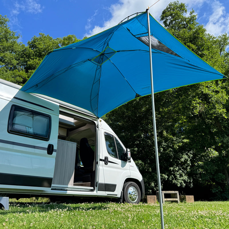 freizeitschmiede® Advan Teardrop Markise – Tragbares Sonnensegel für SUV, Van & Camping