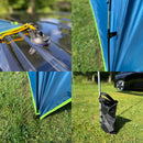 freizeitschmiede® Advan Teardrop Markise – Tragbares Sonnensegel für SUV, Van & Camping