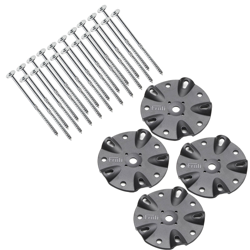 ankerplatten markise 4er Set FROLI Ankerplatten, Ø14cm, Sicher