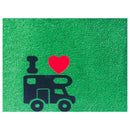 Fußmatte "GREEN FLOCK" Reisemobil 40x60cm, grün, für Wohnwagen Wohnmobil Camping