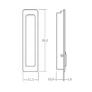 Garderobenhaken Klapphaken 88x21,5mm, Camping Kleiderhaken, Wandhaken Chrom