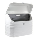 Gasflaschenkasten für 2 Gasflaschen 11 Kg | gerade Rückwand | Weiß