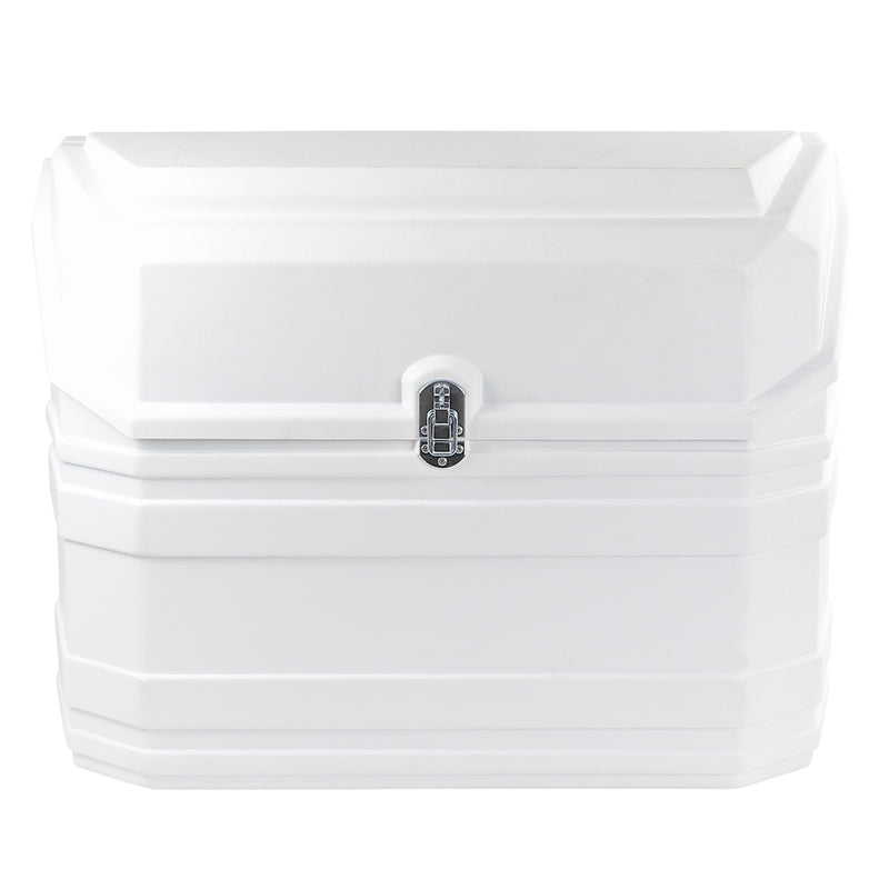 Gasflaschenkasten für 2 Gasflaschen 11 Kg | gerade Rückwand | Weiß