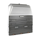 Gasflaschenkasten für 2 Gasflaschen 11 Kg | gerade Rückwand | Weiß