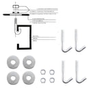 Gasflaschenkasten für 2 Gasflaschen 11 Kg | gerade Rückwand | Weiß