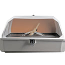 Gasflaschenkasten für 2 Gasflaschen 11 Kg | gerade Rückwand | Weiß