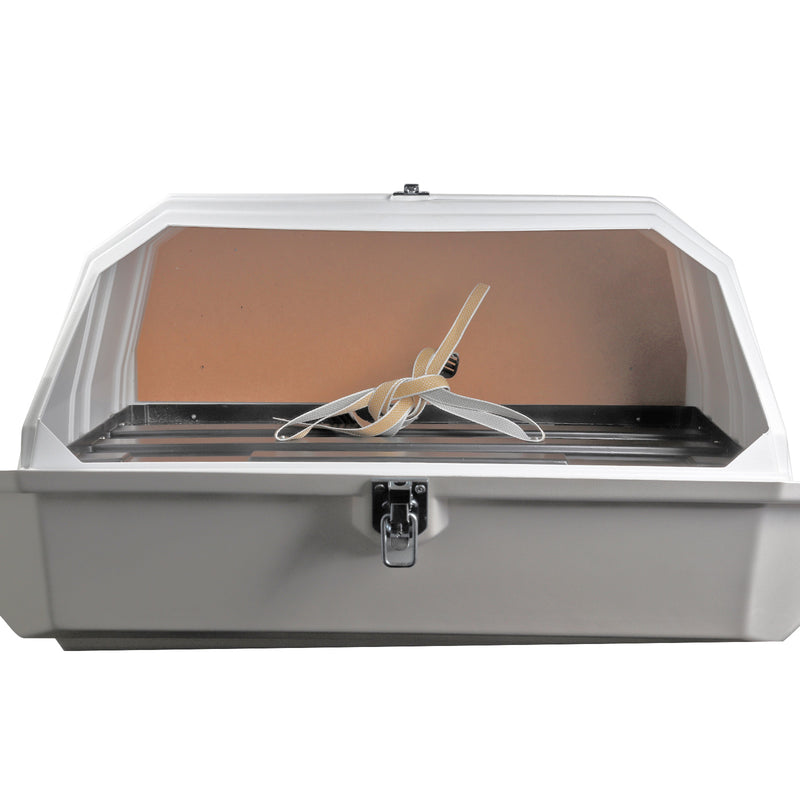 Gasflaschenkasten für 2 Gasflaschen 11 Kg | gerade Rückwand | Weiß