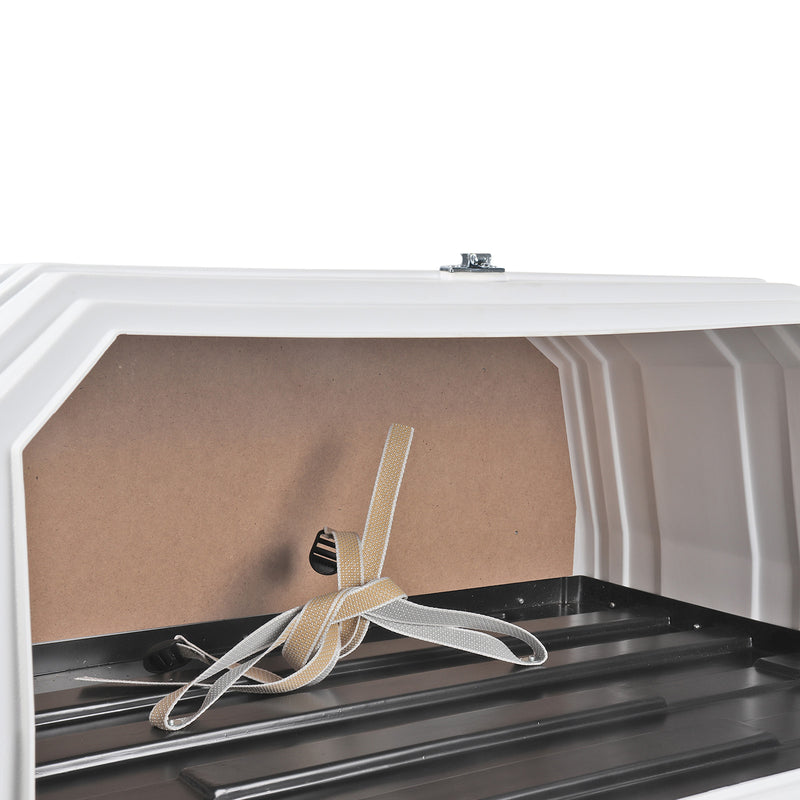 Gasflaschenkasten für 2 Gasflaschen 11 Kg | gerade Rückwand | Weiß