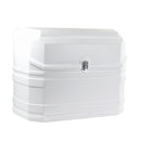 Gasflaschenkasten für 2 Gasflaschen 11 Kg | gerade Rückwand | Weiß