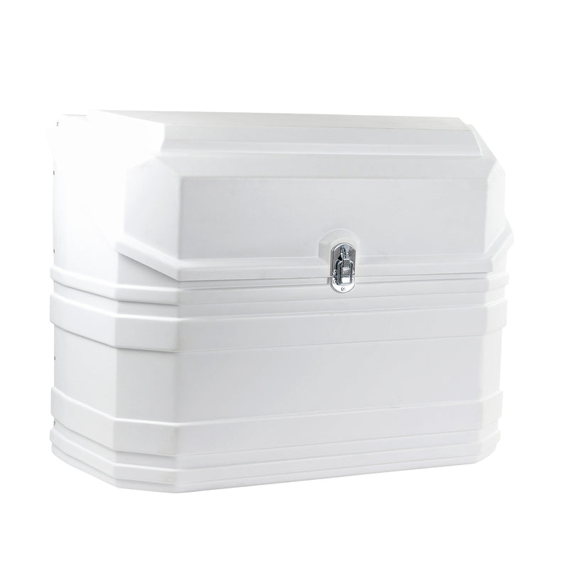 Gasflaschenkasten für 2 Gasflaschen 11 Kg | gerade Rückwand | Weiß