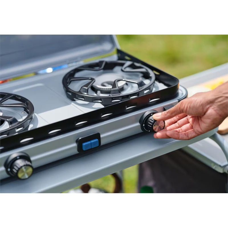 Campingaz Campingkocher 2-flammig Piezo 50mbar Gaskocher / CV Kocher inkl Schlauch