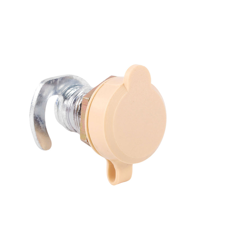 Gaskasten Schloß Chrom 2 Schlüssel Hakenriegel für 12 mm Stärke mit Schutzkappe