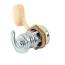 Gaskasten Schloß Chrom 2 Schlüssel Hakenriegel für 12 mm Stärke mit Schutzkappe