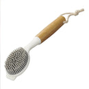 Brosse à vaisselle Silicone et Bambou Brosse à vaisselle Brosse de cuisine Brosse à laver