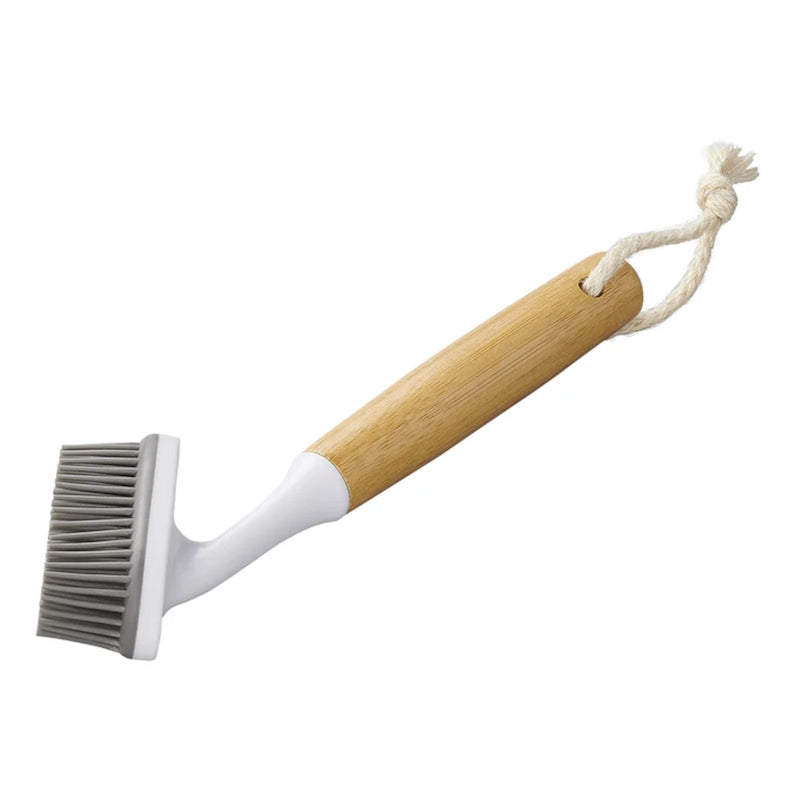 Dishwashing Brush Silicone and Bamboo Dish Brush Kitchen Brush Washing Brush