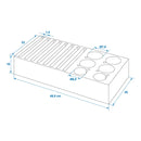 2x Camping Geschirrhalter Schaumstoff für Tassen, Teller im Wohnwagen, Wohnmobil