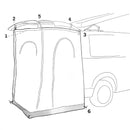 Reimo Heckzelt "Fritz Rear" Reisezelt 150 x 180 für VW T4 T5 T6 Volkswagen