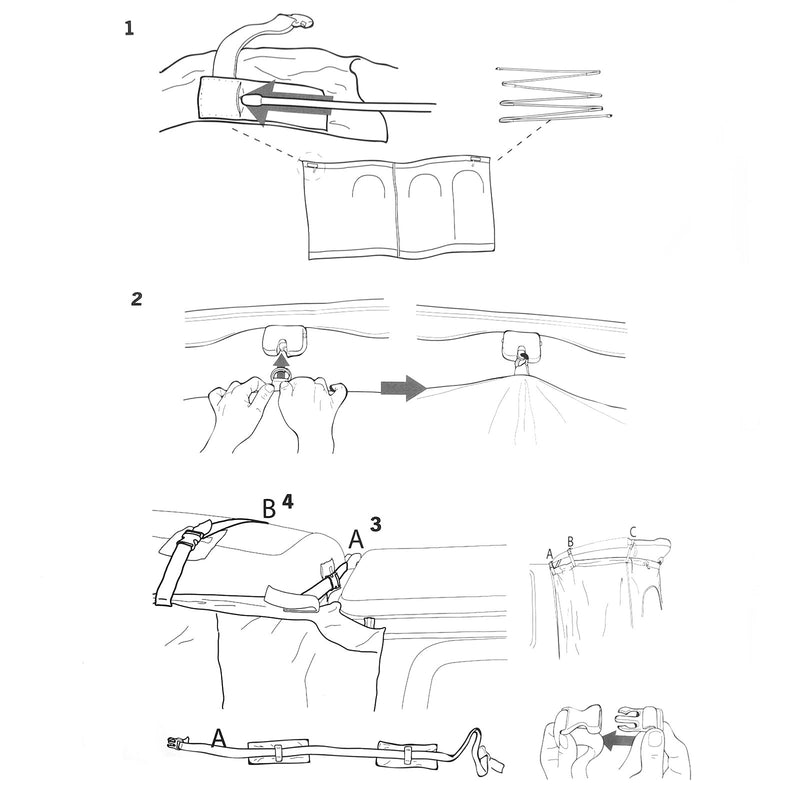 Reimo Heckzelt "Fritz Rear" Reisezelt 150 x 180 für VW T4 T5 T6 Volkswagen