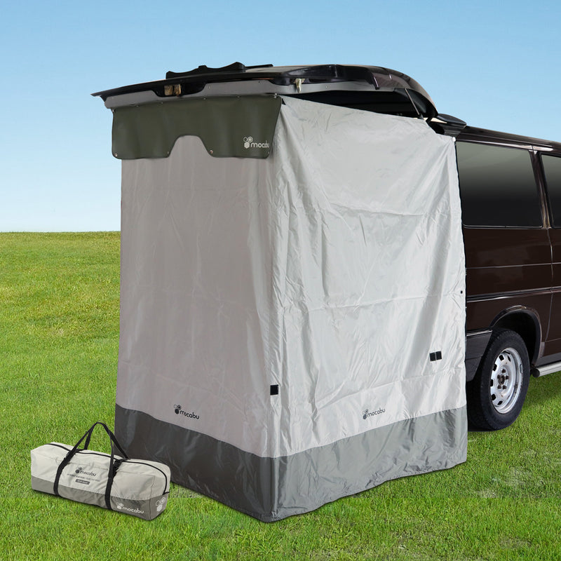 Heckzelt + Duschvorhang Set Vanset - passend für Campingbusse & Vans, Duschzelt Umkleidezelt