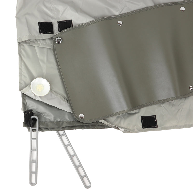 Heckzelt + Duschvorhang Set Vanset - passend für Campingbusse & Vans, Duschzelt Umkleidezelt