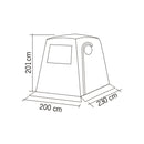 Heckzelt Trapez Busvorzelt Zelt passend für Toyota Hiace Camping Heckklappenzelt